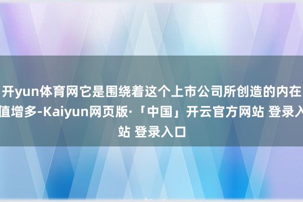 开yun体育网它是围绕着这个上市公司所创造的内在价值增多-Kaiyun网页版·「中国」开云官方网站 登录入口