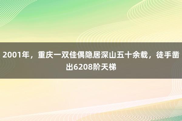 2001年，重庆一双佳偶隐居深山五十余载，徒手凿出6208阶天梯